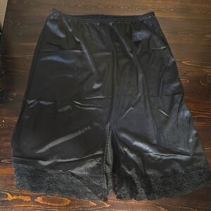 Esteem Elegant Black Lace Trim Skirt